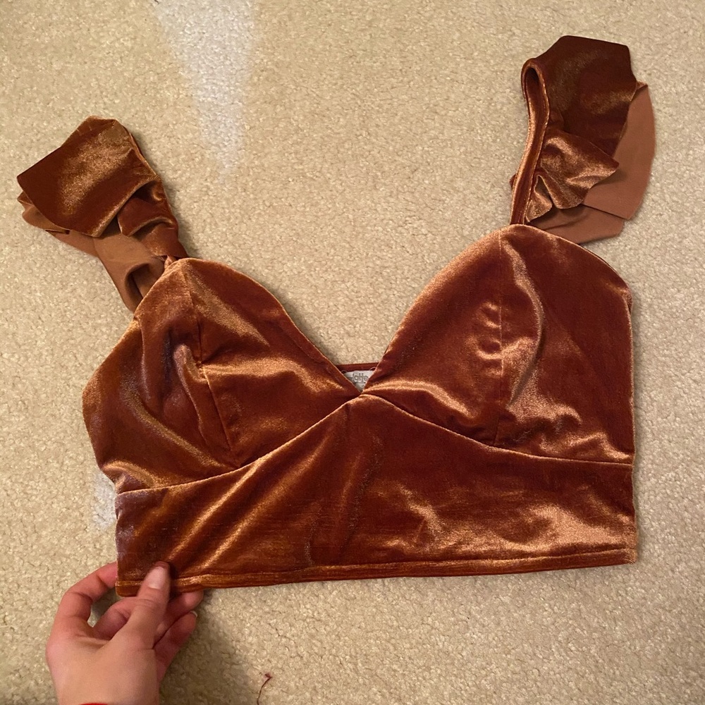 Velvet crop top!
